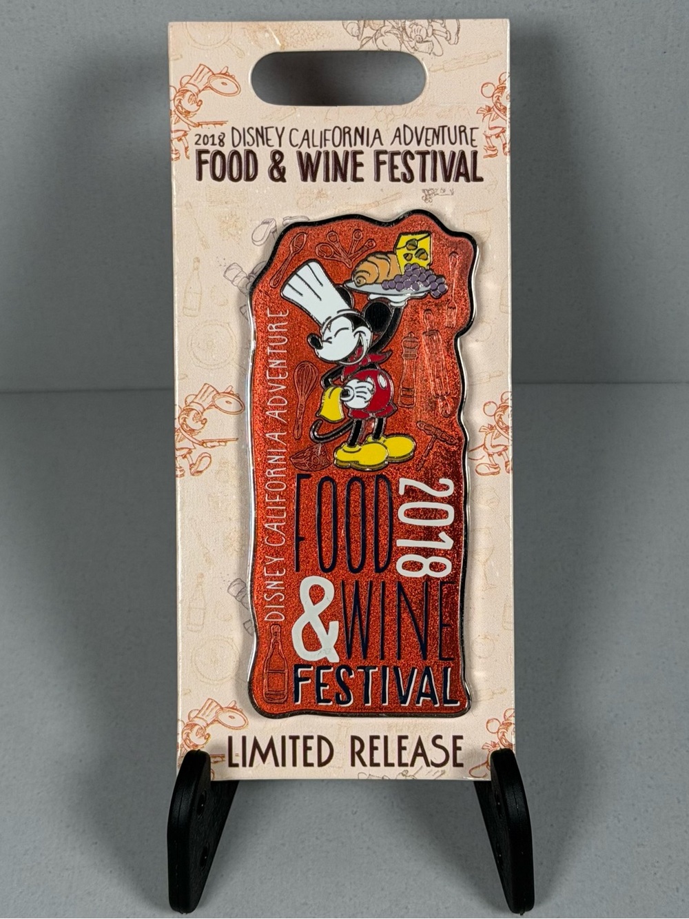 Disney Pin Mickey Mouse California Adventure Food & Wine Festival 2018 DCA